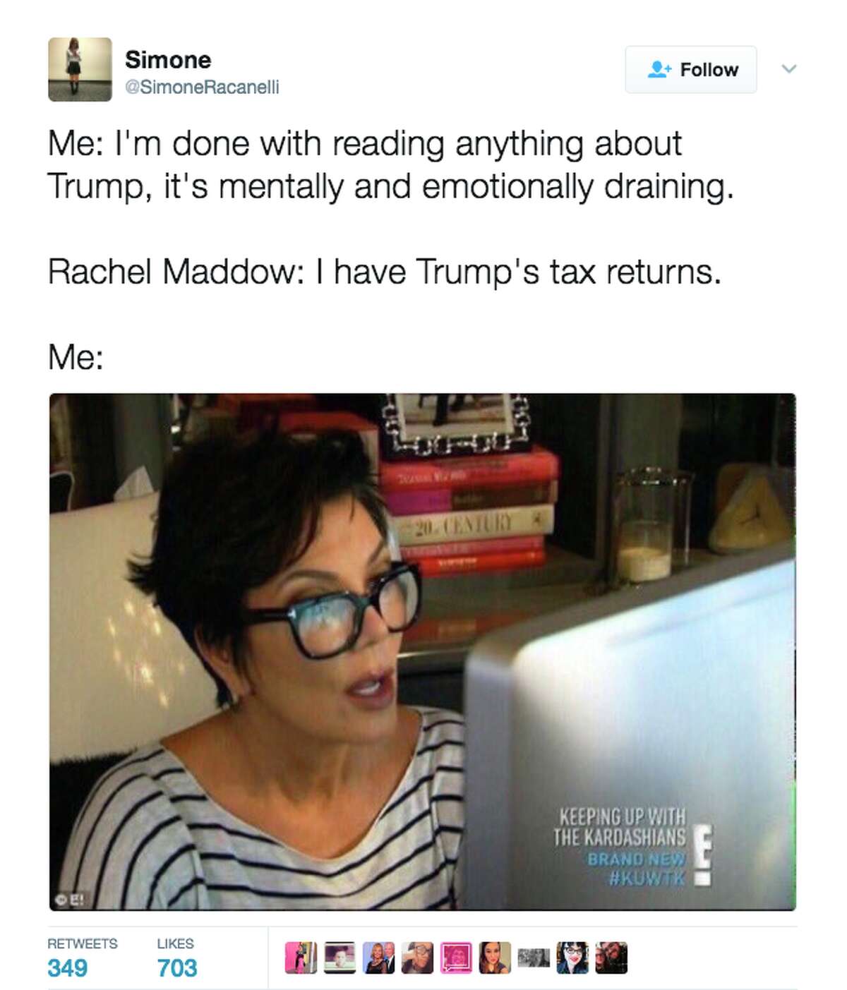 Twitter memes react to Donald Trumps tax return release, Rachel Maddow 