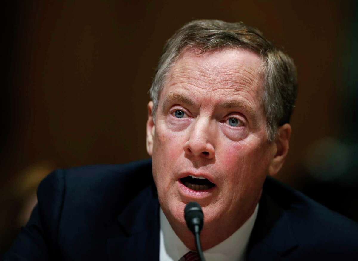 United States Trade Representative-nominee Robert Lighthizer testifies be the Senate Finance Committee during his confirmation hearing on Capitol Hill in Washington, Tuesday, March 14, 2017. President Donald Trump's pick to represent the country in trade negotiations says the U.S. should have an "America first trade policy." (AP Photo/Manuel Balce Ceneta)