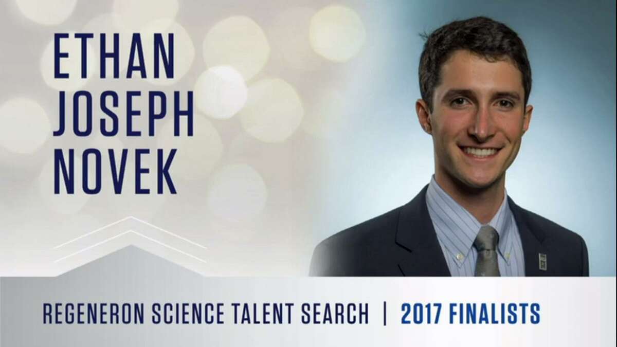 Greenwich High senior Ethan Novek won eighth place in the 2017 Renegeron Science Talent Search on March 14, 2017.