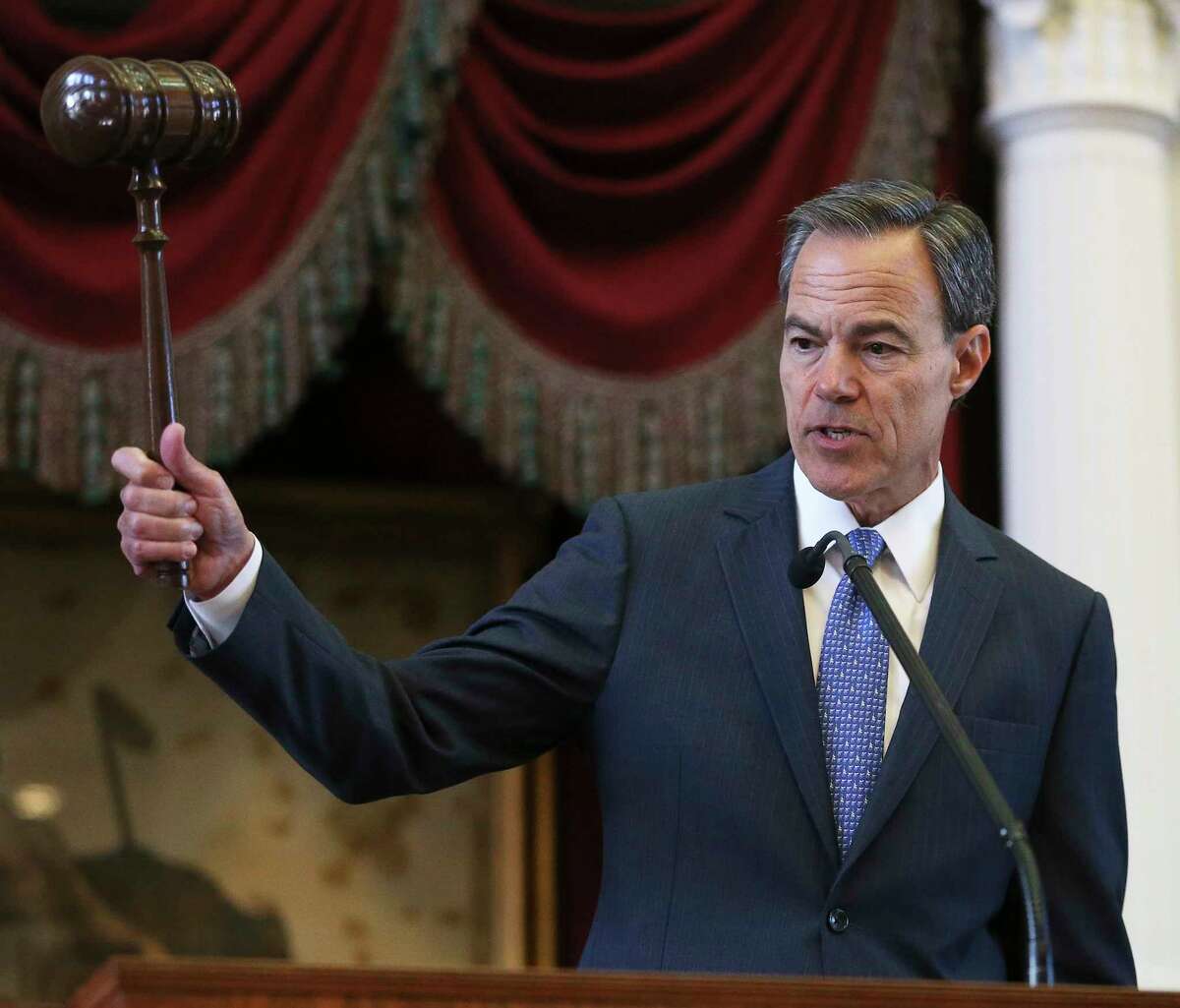 Texas House Speaker Joe Straus, R-San Antonio, has compared a budget provision to Enron.
