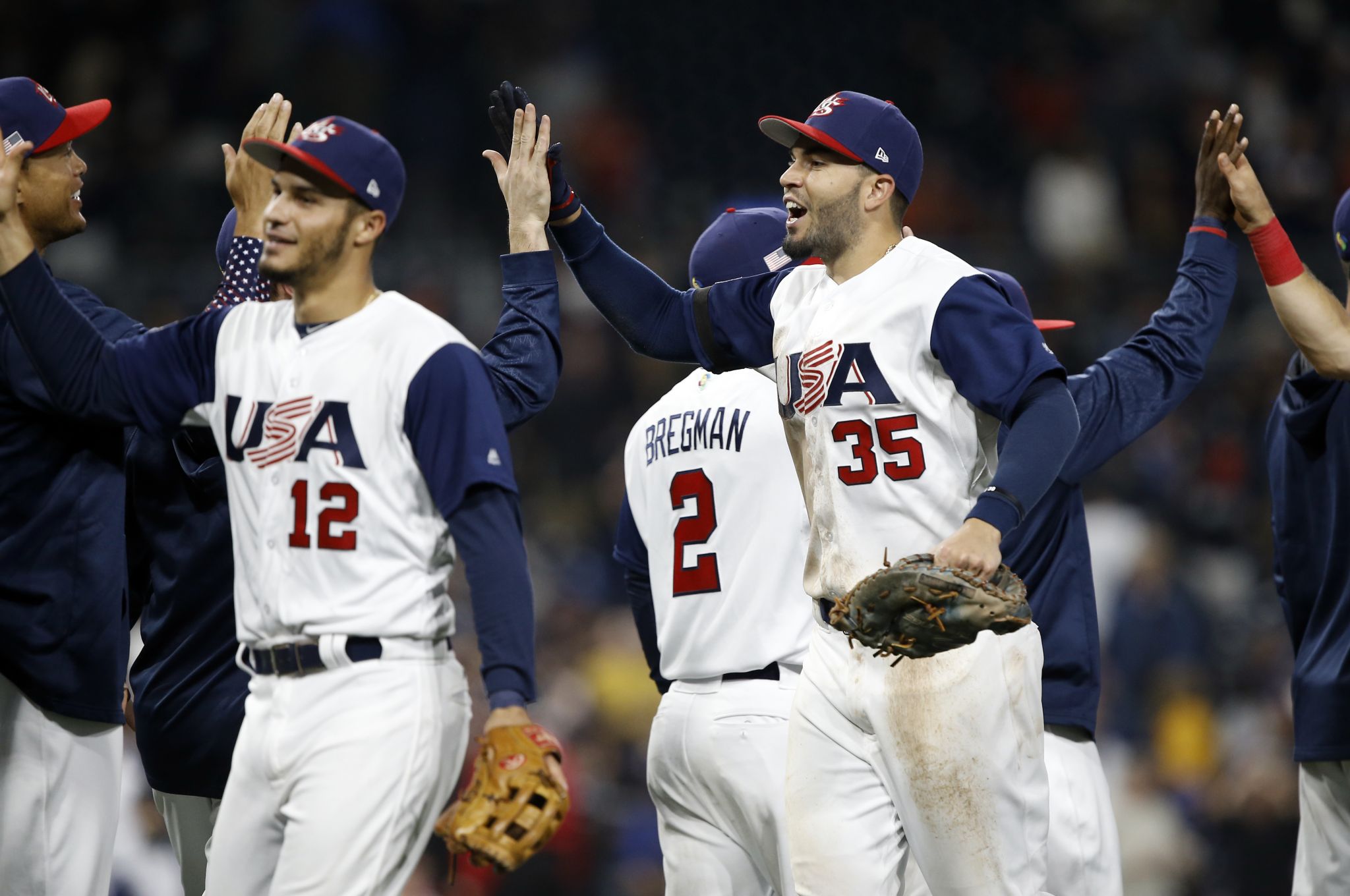 U.S. Defeats Venezuela on Homers by Adam Jones and Eric Hosmer