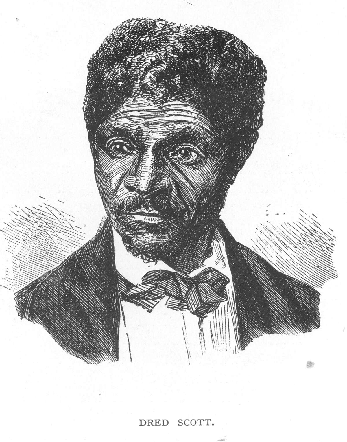Dred Scott. Wood engraving from Frank Leslie's Illustrated Weekly, 27 June 1857.