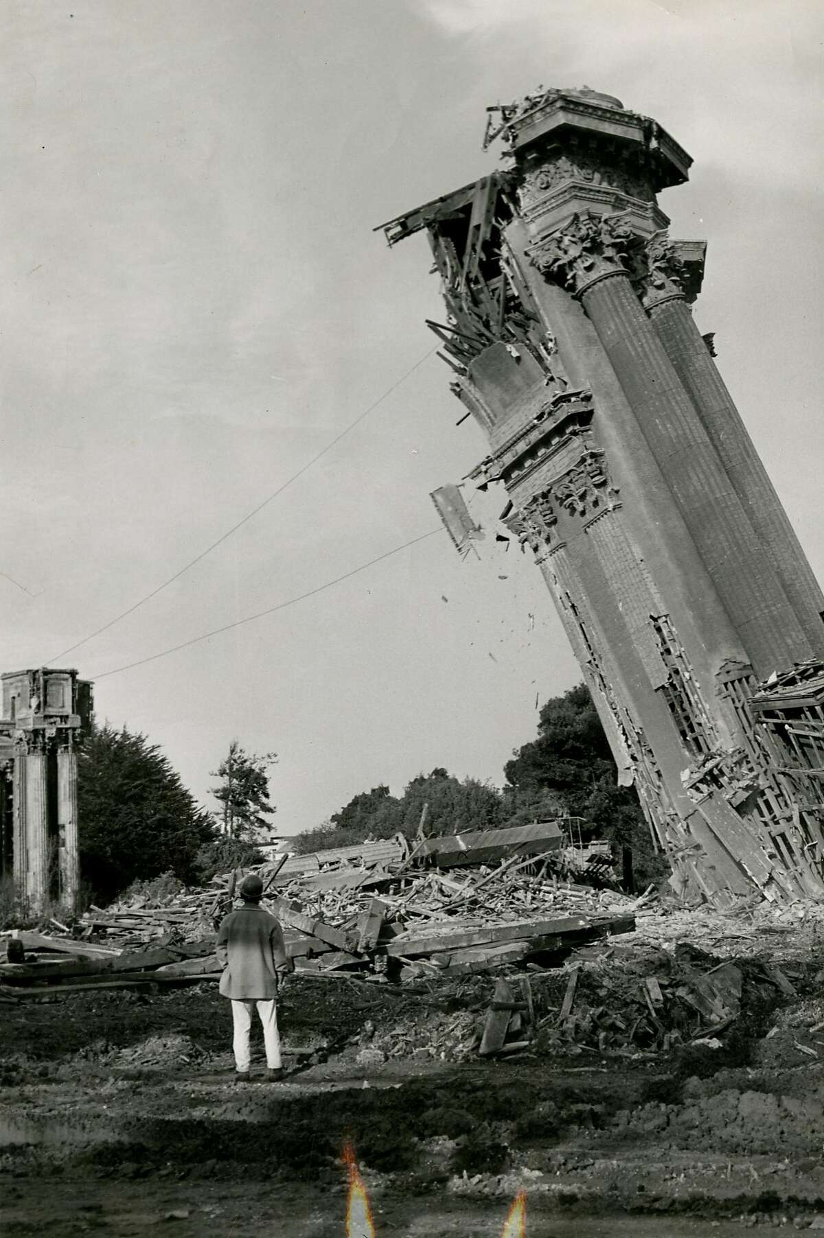 San Francisco Palace of Fine Arts reconstruction. November 8, 1964