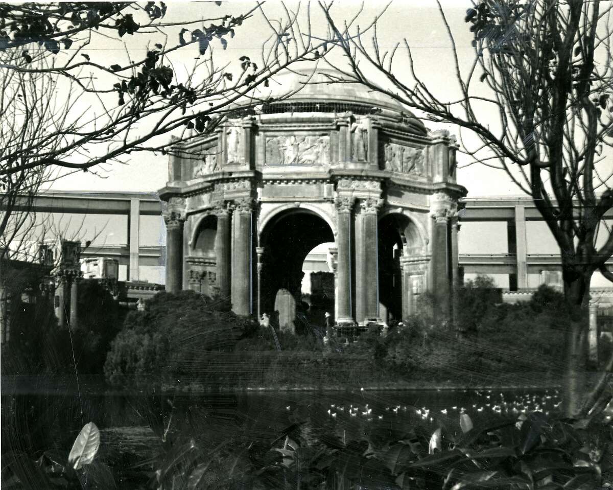 San Francisco Palace of Fine Arts shown during the reconstruction period. April 3, 1966