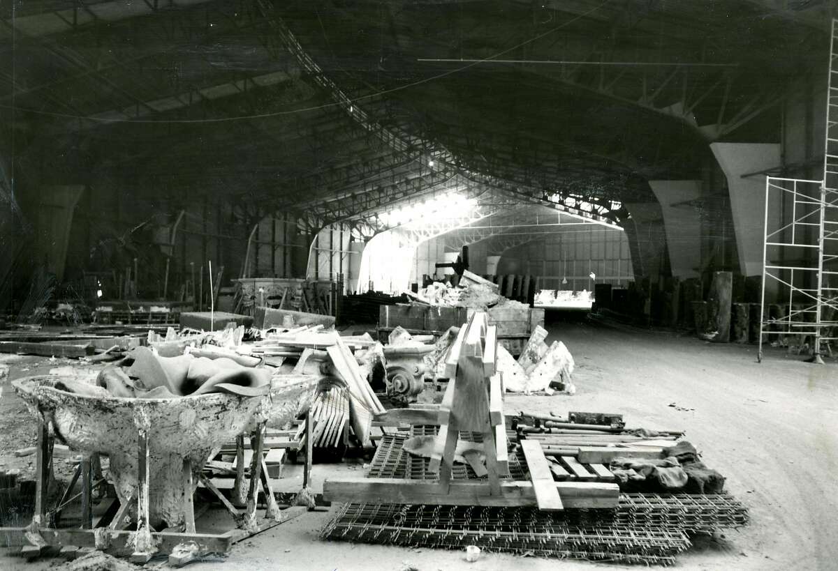 San Francisco Palace of Fine Arts shown during restoration. August 28, 1966