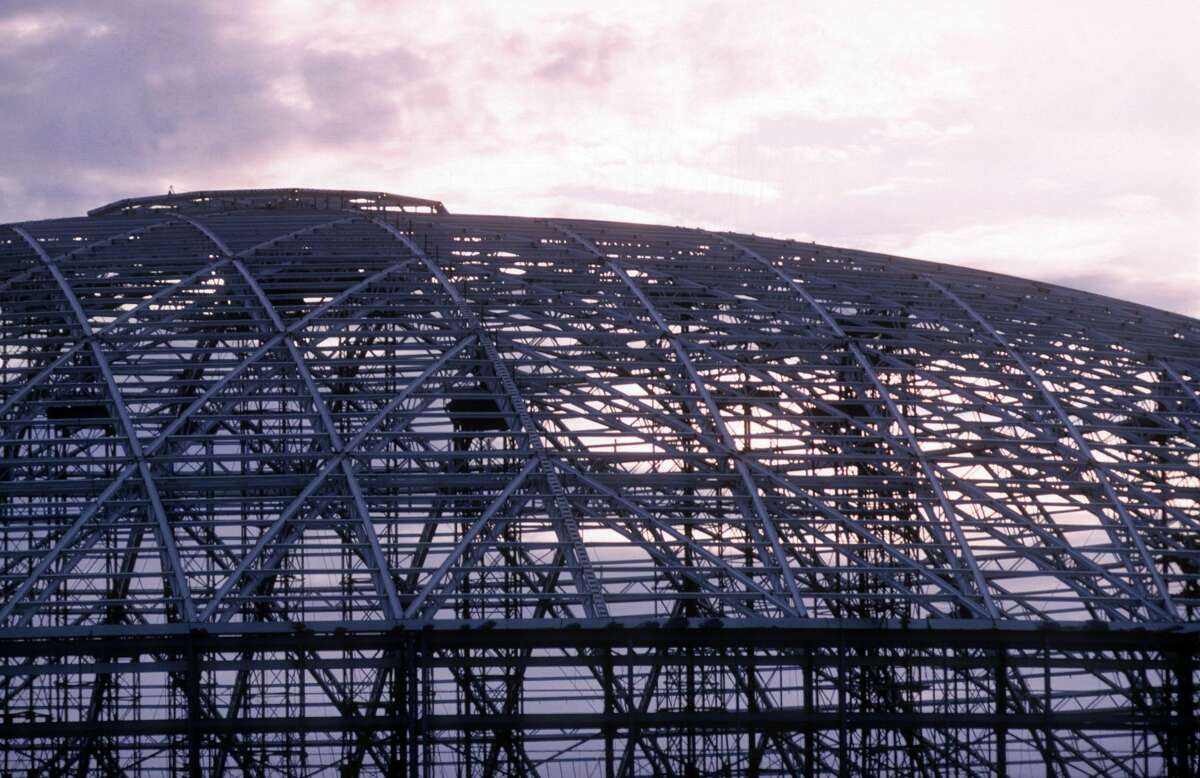 PHOTOS: The best photos from Houston history  The skeleton shape of the Astrodome is seen next to the Houston sky in November 1963. >>>See some of the best photos of life in Houston...