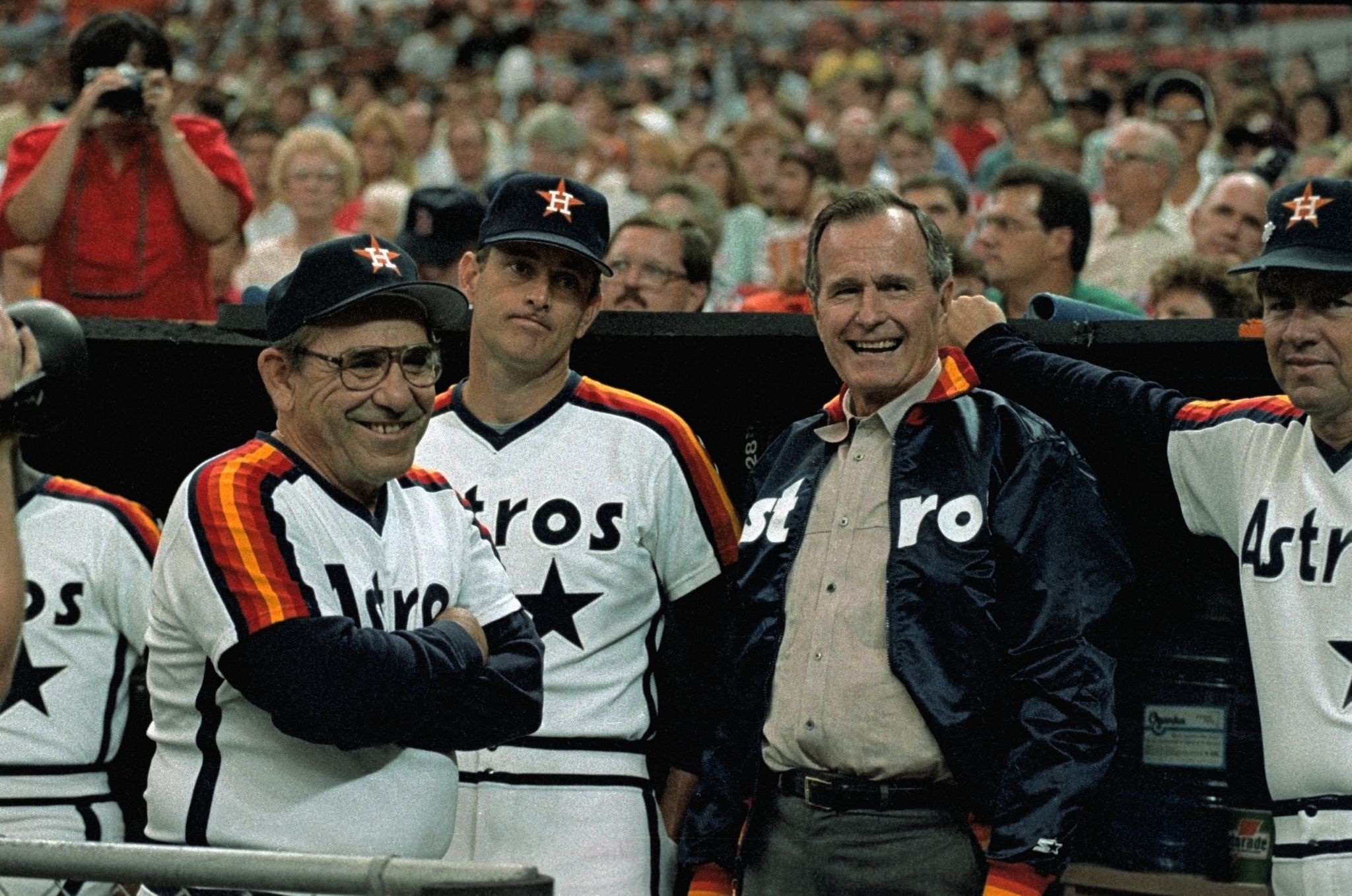 George W. Bush, Nolan Ryan & George H.W. Bush · The Cowboy House