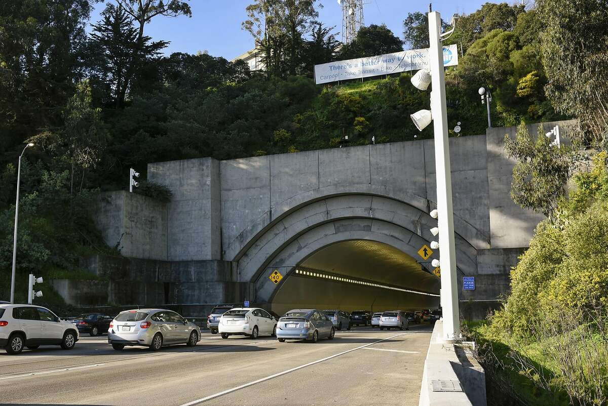 Yerba Buena Tunnel of the Bay Bridge in San Francisco, CA, on Friday March 17, 2017.