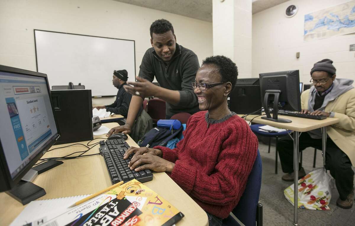 A computer class at Strong City Baltimore, a nonprofit that operates with federal Community Development Block Grant funds that would be eliminated under President Donald Trumps proposed cuts, in Baltimore, March 16, 2017. Trump�s proposed cuts to the Department of Housing and Urban Development would also eliminate programs cities have used to fund things like Meals on Wheels. (Nate Pesce/The New York Times)