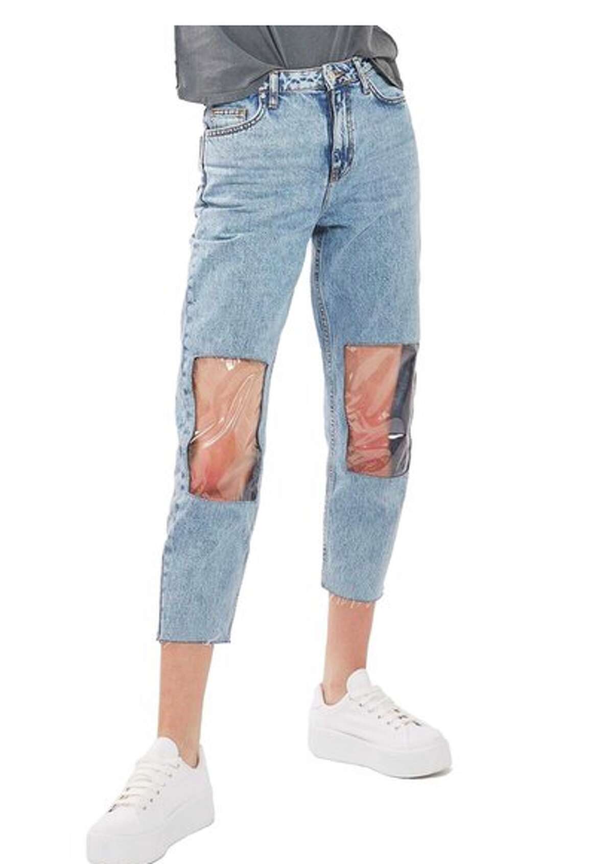 jeans plastic knees
