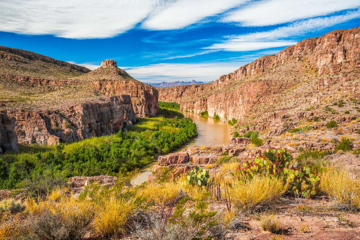 Big Bend's incredible views Donald Trump's border wall threatens to cross through Big Bend National Park, a move that could hurt the region's wildlife and would drastically change the incredible views that hikers travel from all across Texas to take in. Click through to see pictures of Big Bend's natural beauty, which could be reshaped by a proposed 30-foot border wall. 