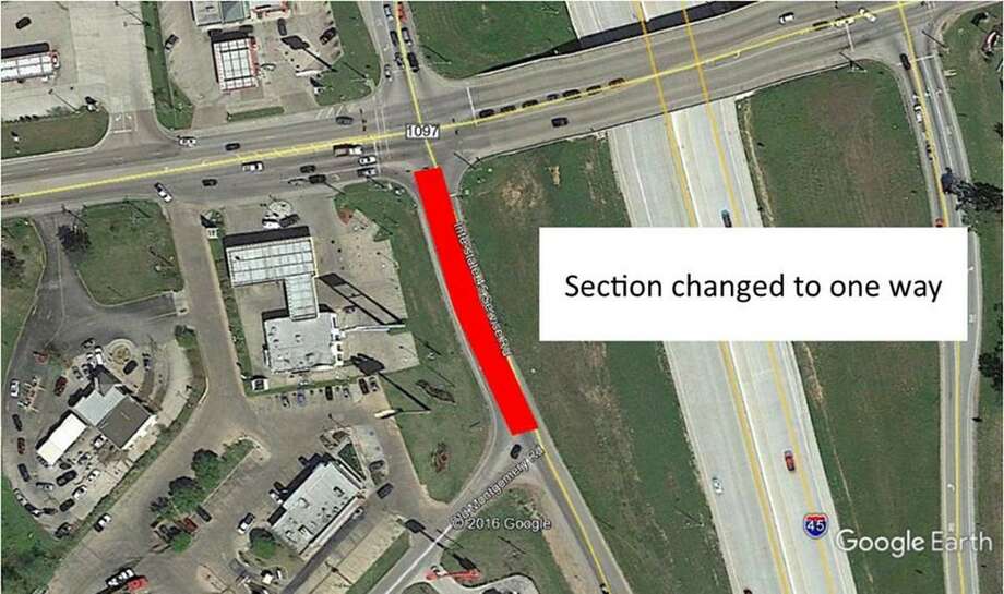 TxDOT changes Willis I45 feeder road to oneway The Courier