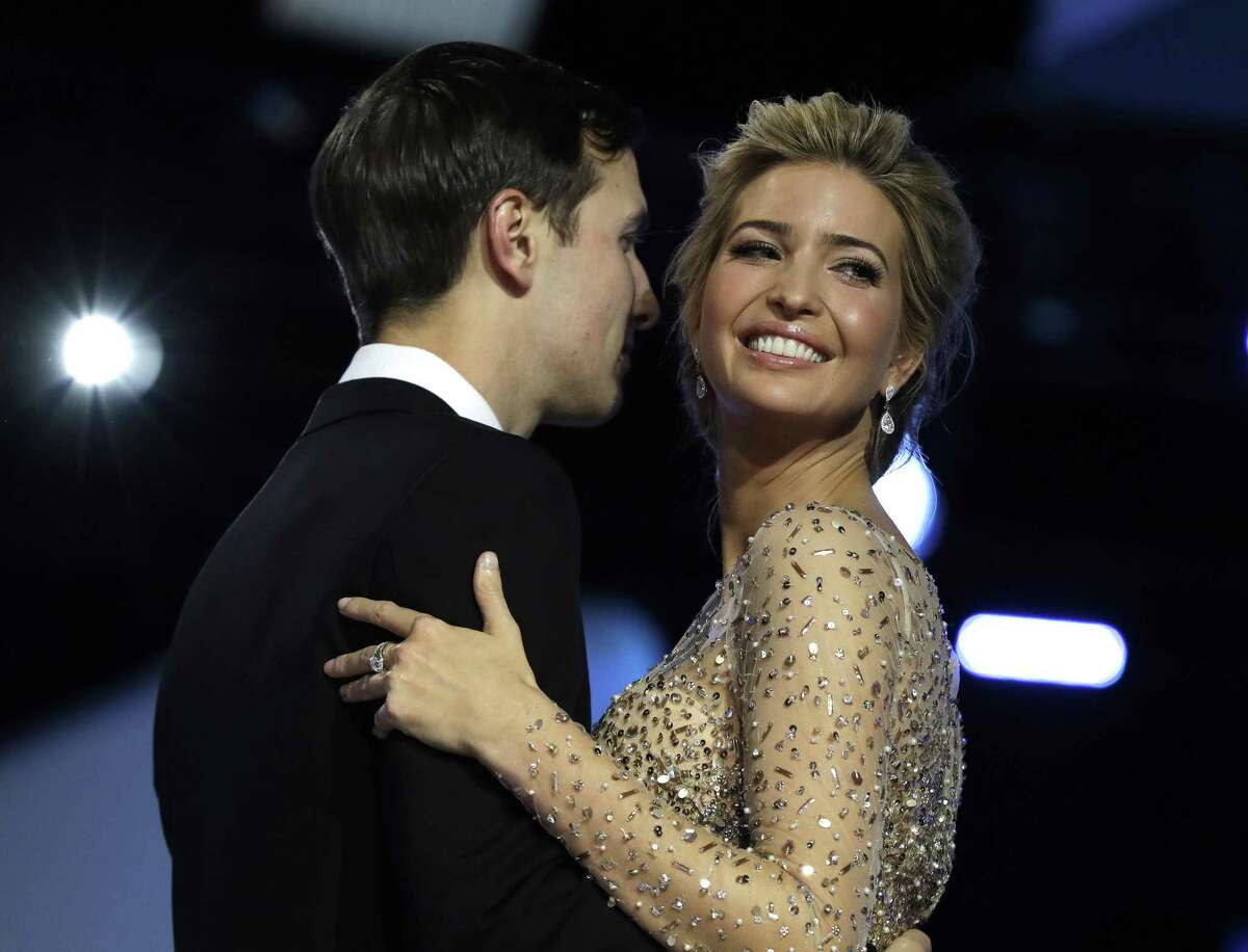 Ivanka Trump and her husband, Jared Kushner, dance at the Freedom Ball in Washington, D.C. A reader wonders why the E-N ran a story about a Saturday Night Live in which Ivanka Trump was skewered by actress Scarlett Johansson.