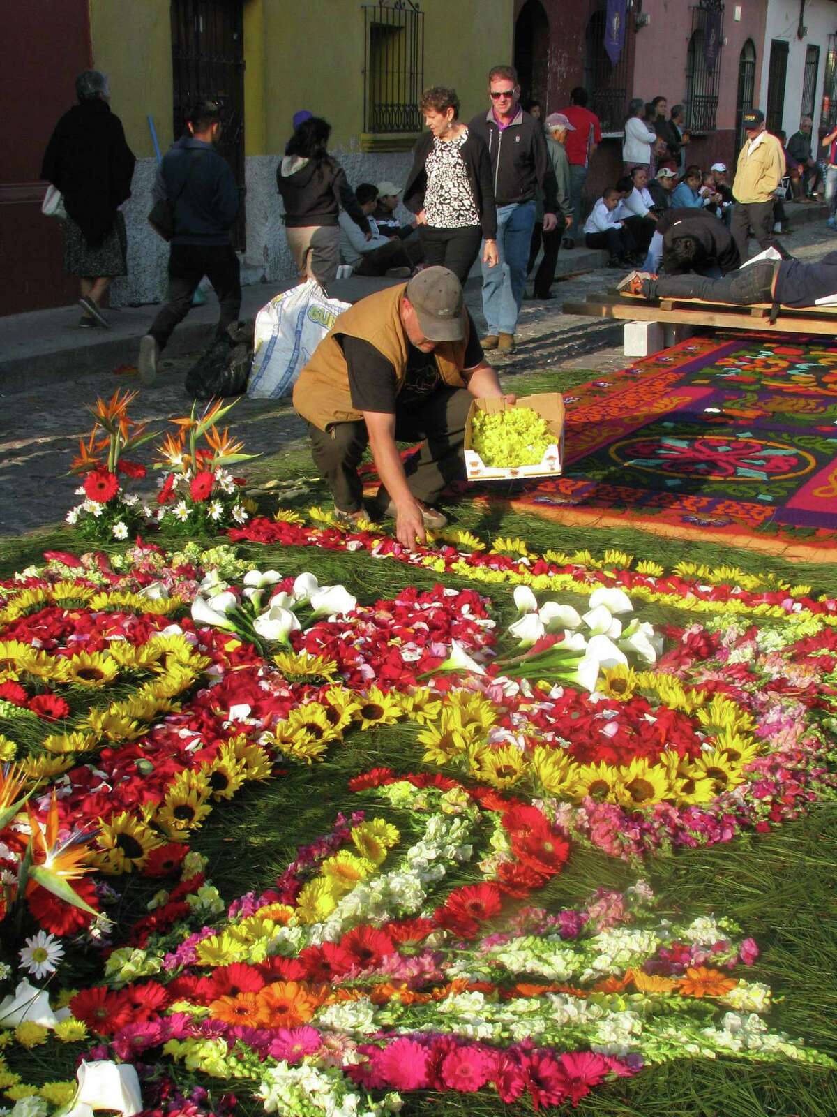 Antigua Guatemala rolls out the flower carpet for Easter