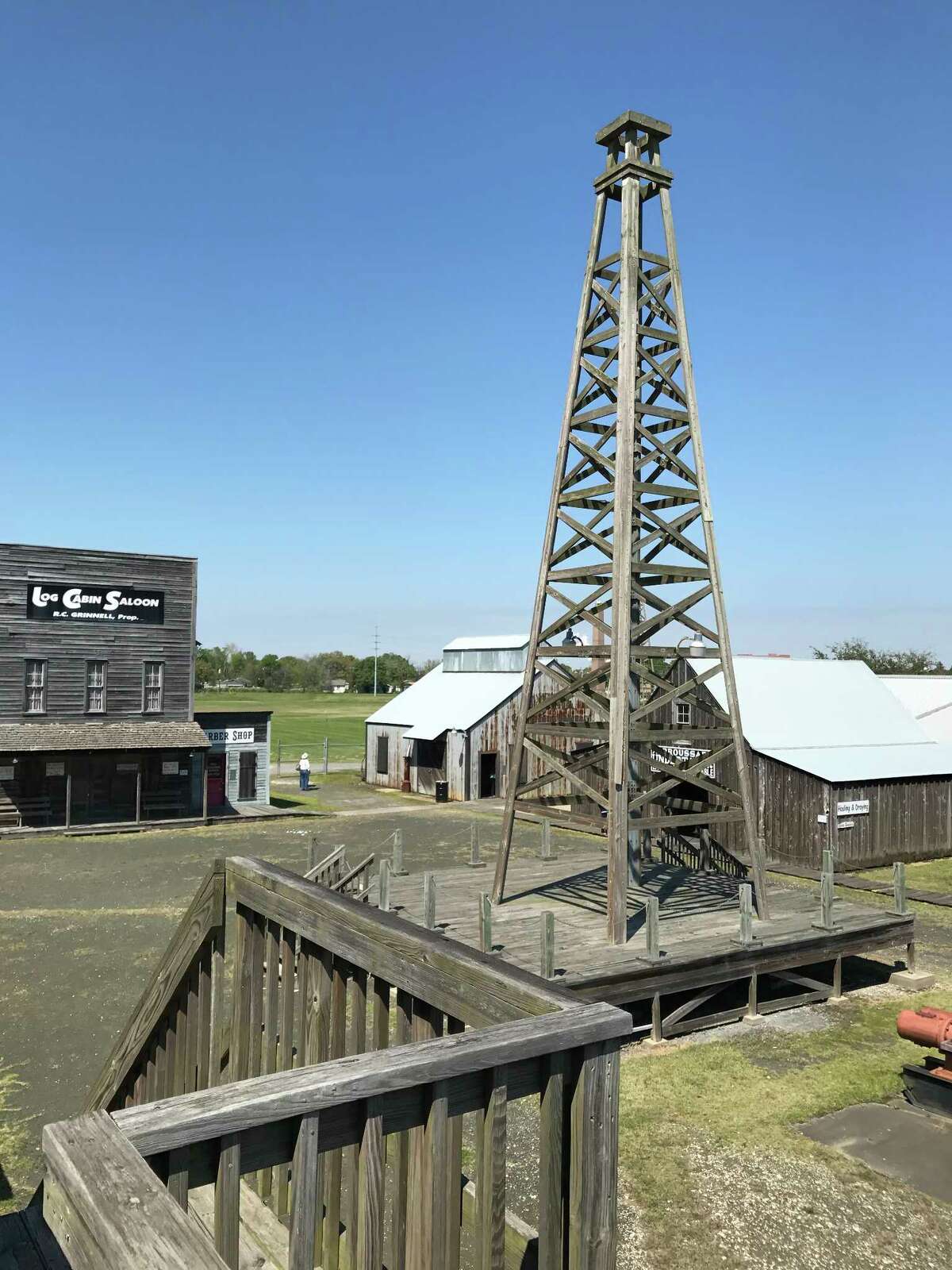 The Gladys City replica resembles the original, without the mud, crowds and chaos.