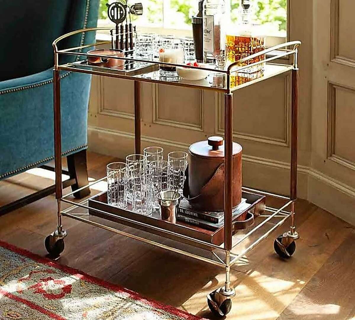 The Brady bar cart at Pottery Barn retails for $399.