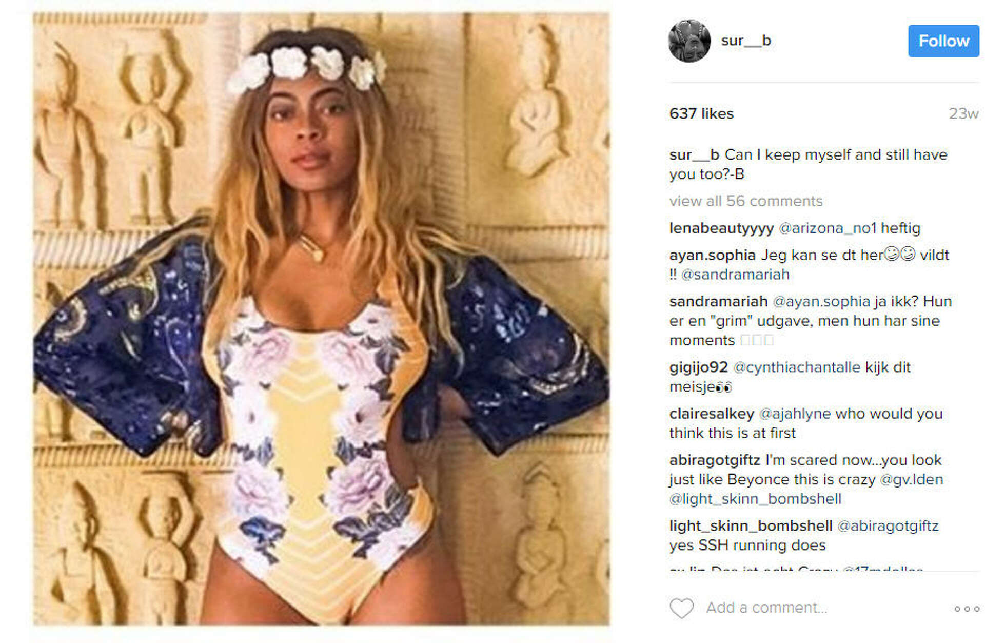 Woman is flooded with haters online because she looks like Beyonce