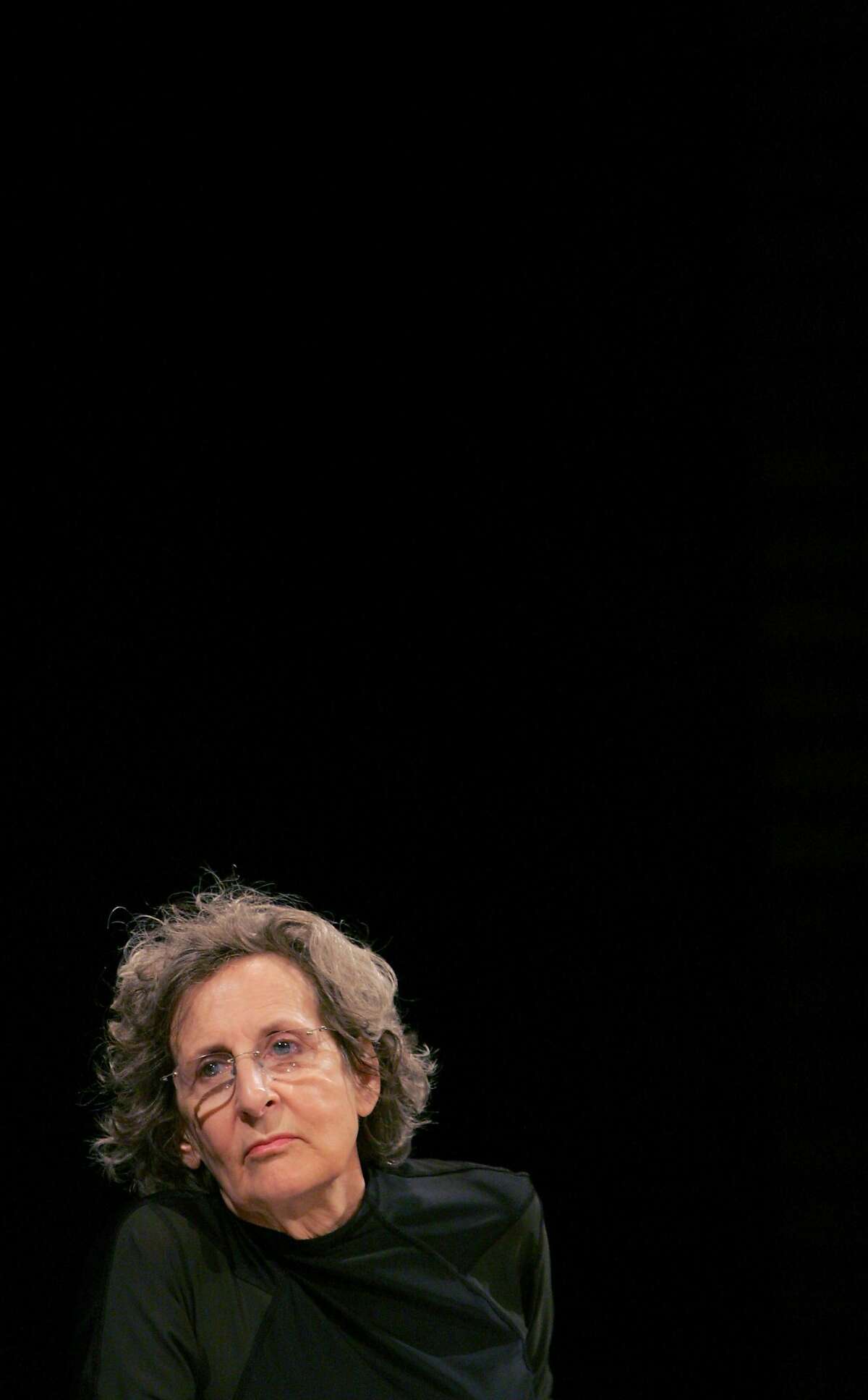(FILES) This file photo taken on January 05, 2006 shows US post modern dance choregrapher Trisha Brown, at a press conference, in Paris. The Choregrapher died on March 18, 2017 it was announced on the Twitter account of her Dance company on March 20, 2017. / AFP PHOTO / JACQUES DEMARTHONJACQUES DEMARTHON/AFP/Getty Images