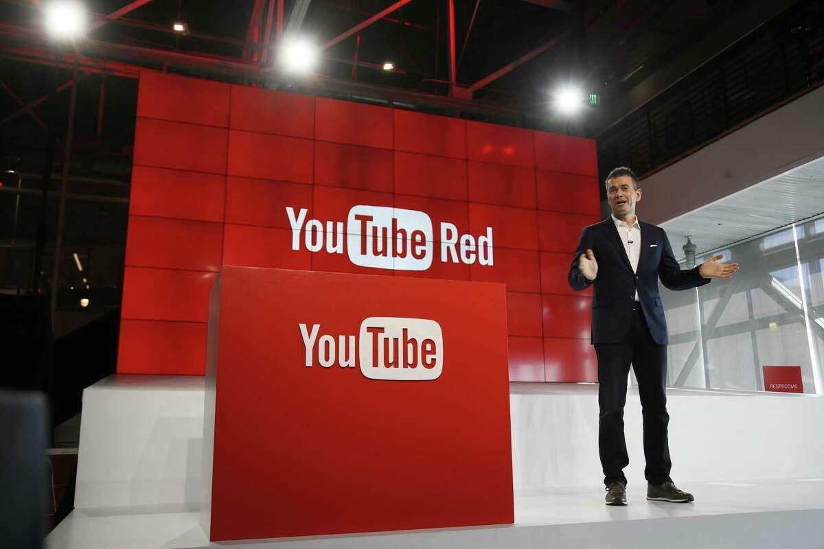 Robert Kyncl, YouTube Chief Business Officer, speaks at a 2015 event. YouTube says it is looking into why some gay-themed content is being blocked to those browsing YouTube by its “restricted” setting.