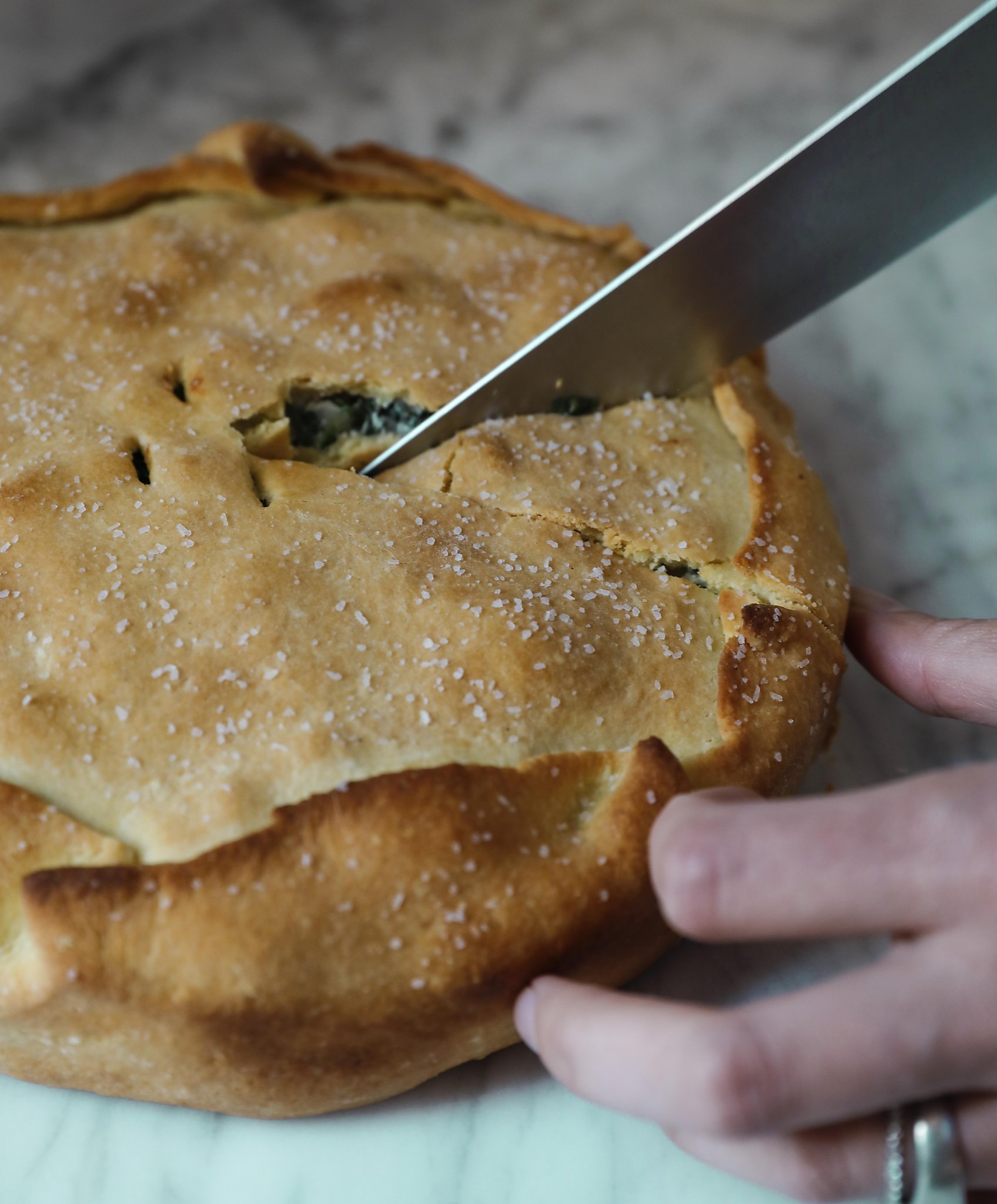 Savory Greens Pie for a delicious spring fling