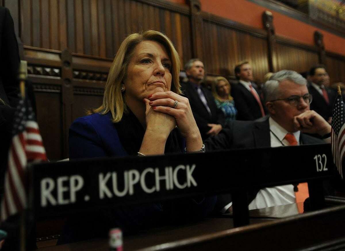 Rep. Brenda Kupchick, R-Fairfield, during opening day of the legislature at the Capitol in Hartford, Conn. on Wednesday, January 4, 2017.