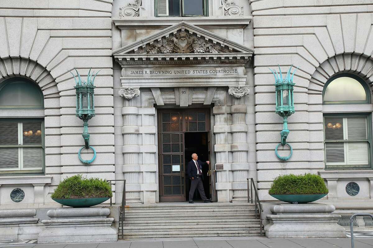 FILE � The U.S. Ninth District Court of Appeals, which ruled against President Trump on immigration, in San Francisco, Feb. 10, 2017. President Trump portrayed his immigration ban�s legal defeat as the fault of politicized judges. This, combined with attacks on the media, undermines the ability of these institutions to act as checks on the president by dismissing their credibility. (Jim Wilson/The New York Times)