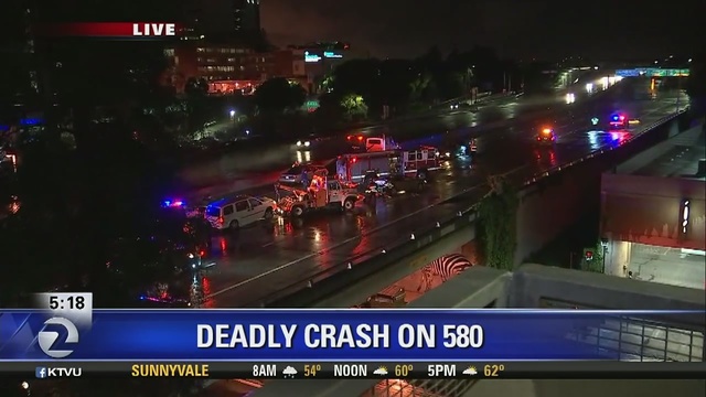 Fatal crash on westbound I-580 in Oakland causes gridlock