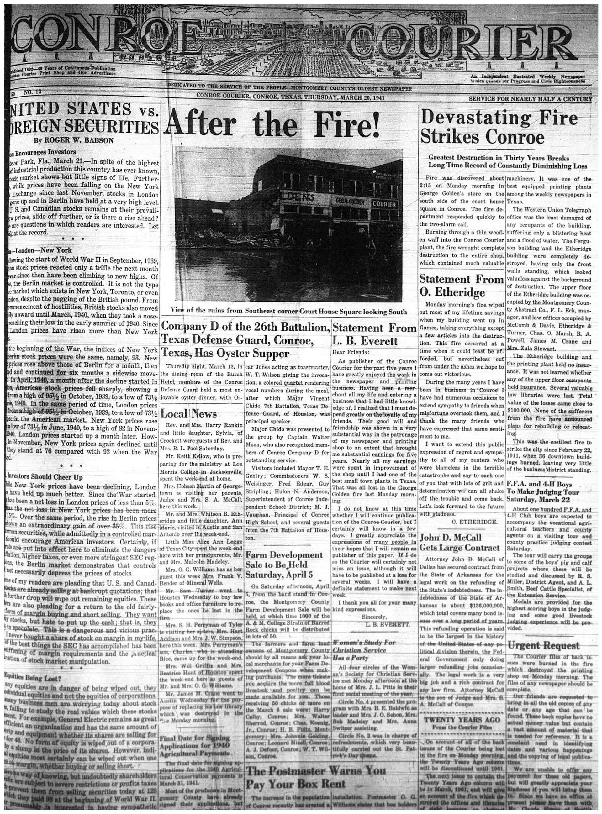 March 19-22 time line of events