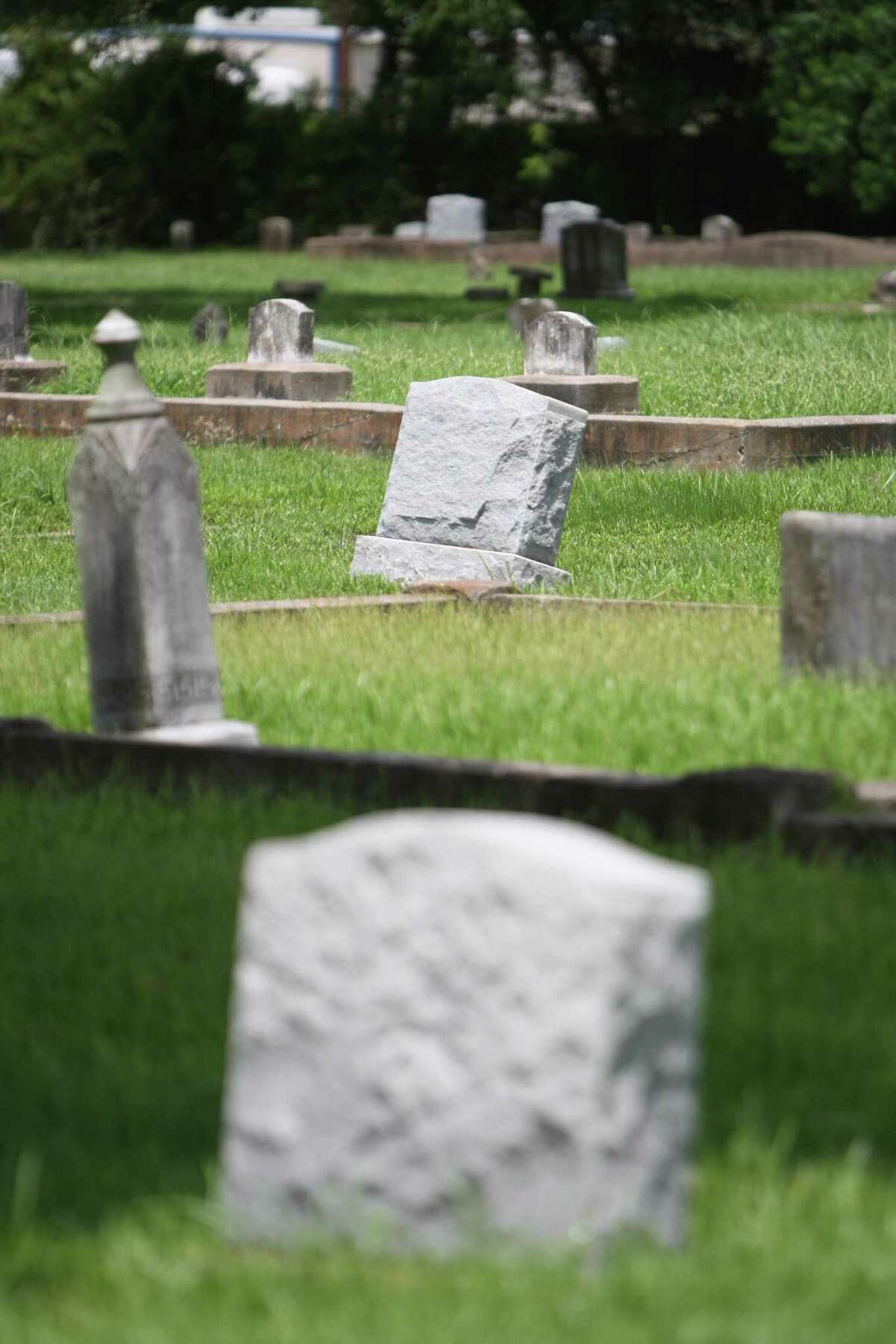 Humble Cemetery, located on S. Houston and Isaacks Rd., is believed to be the town's oldest cemetery dating back to 1867. It's designated as a Texas Historical Marker in the Humble/Kingwood area. Photo by Thomas Nguyen/For the Chronicle.