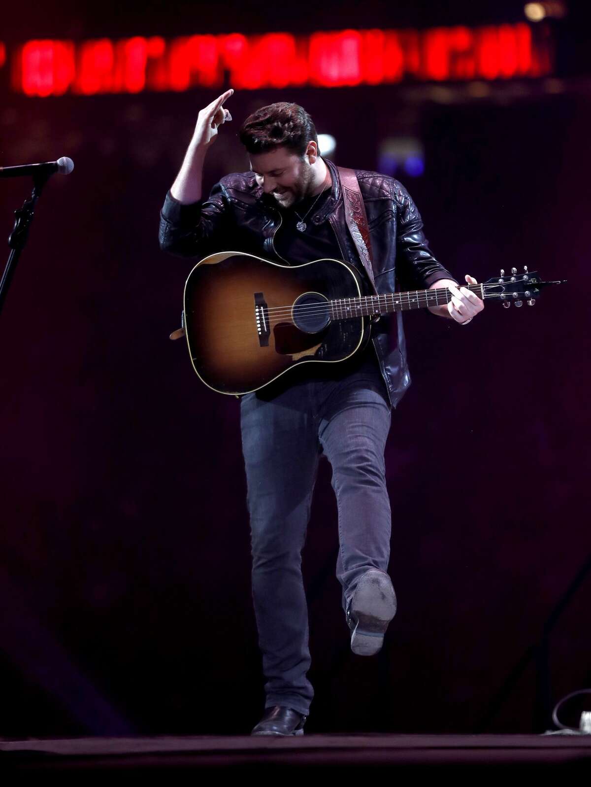 Chris Young performs in concert at the Houston Livestock Show and Rodeo at NRG Stadium, Wednesday, March 22, 2017, in Houston. ( Karen Warren / Houston Chronicle )