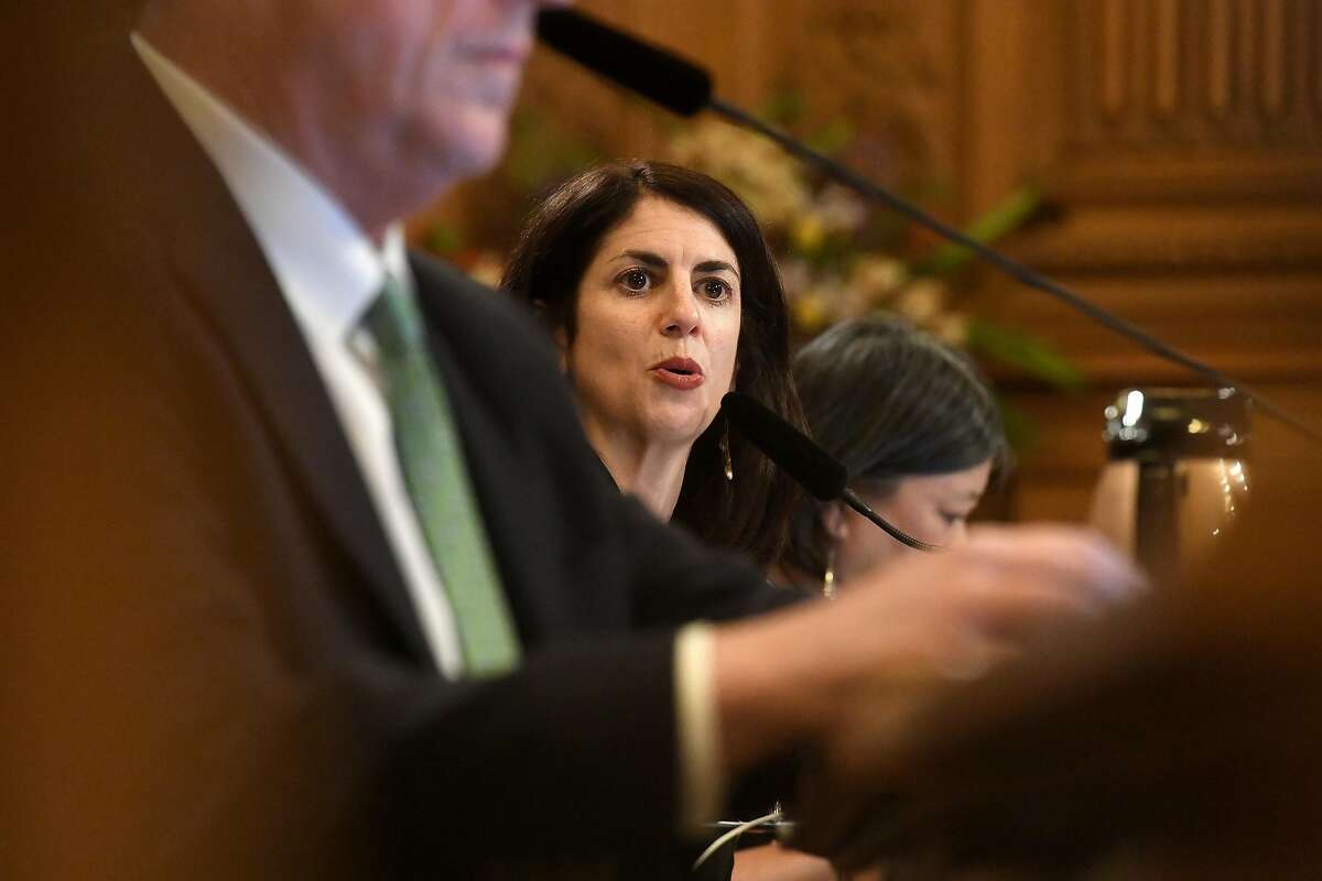 San Francisco Supervisor Hillary Ronen speaks during a hearing on March 22, 2017, in San Francisco.