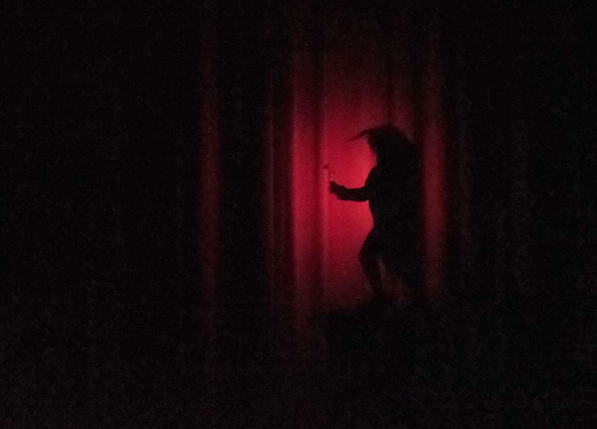 STEVEN SIMPKINS | for the Daily News True Rogers rehearses a scene from the Midland Center for the Arts Center Stage Theatre production of "Beauty and the Beast" Wednesday. The musical opens March 25 at 7:30 p.m. and has five more shows running March 26 at 3 p.m., March 30-April 1 at 7:30 p.m., April 2 at 3:00 p.m.