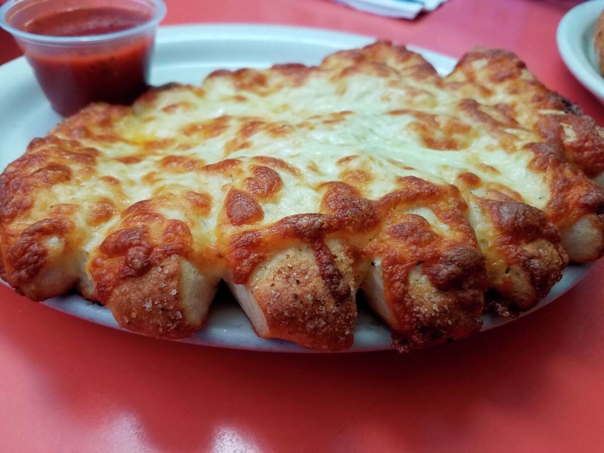 Out to Lunch No doubt. Stromboli gets smiley face at Goal Post Pizza
