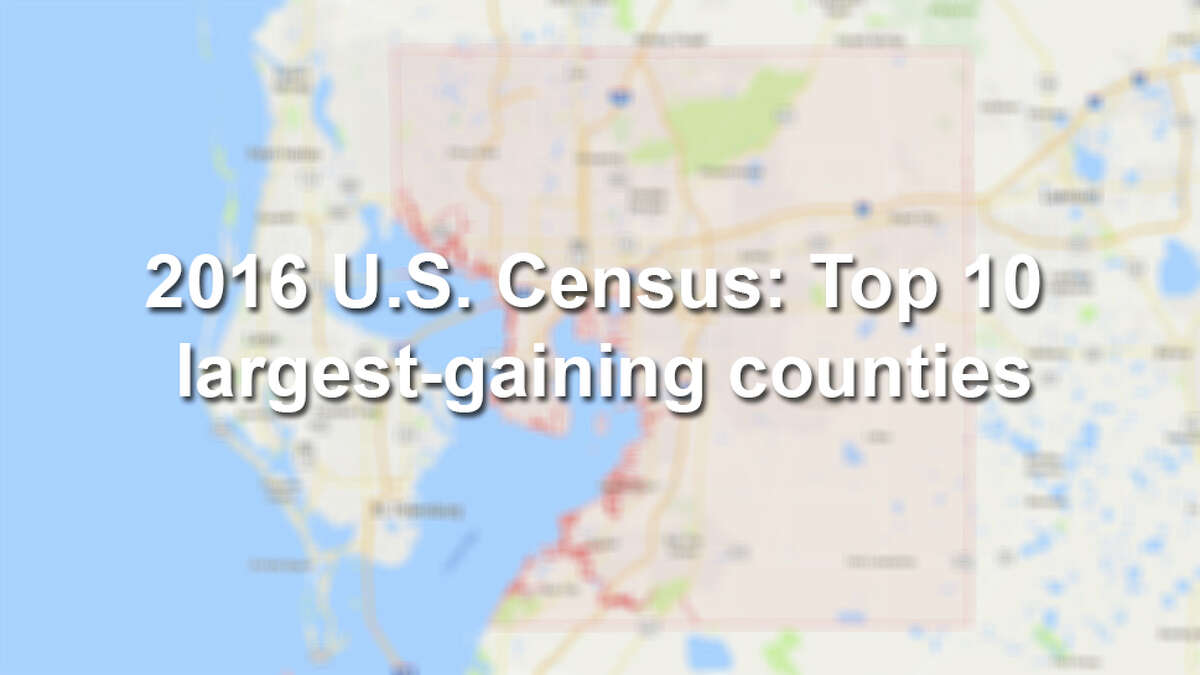 Keep scrolling to see the 10 largest-gaining counties, according to the 2015-2016 U.S. Census. Source: U.S. Census Bureau