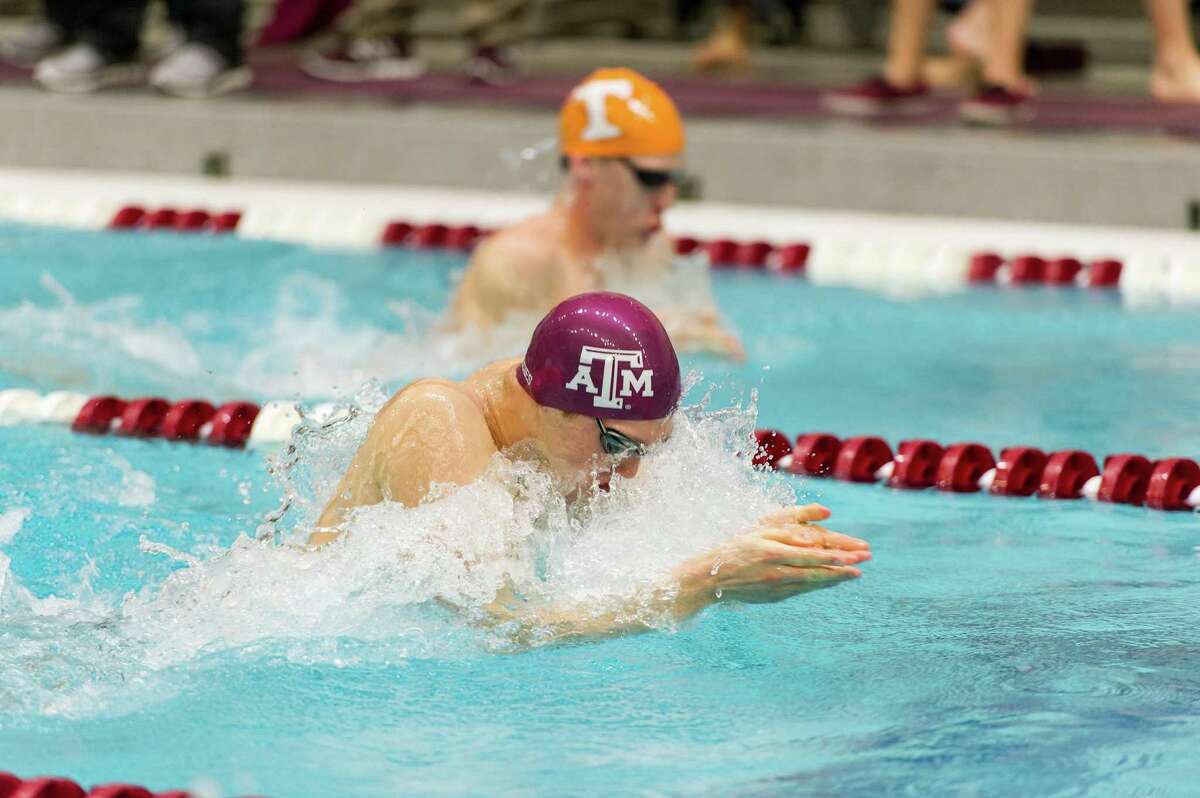 Texas A&M’s Jonathan Tybur, competing at the 2017 SEC meet, has already beaten the odds by swimming competitively while fighting the incurable disease of ulcerative colitis. Now hes taking that fight all the way to the NCAA Championships.
