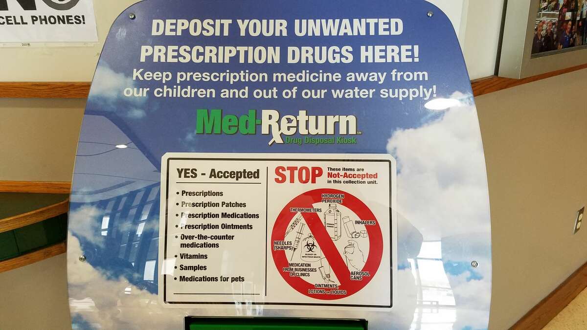 The kiosk is part of the MedReturn Drug Collection Unit.