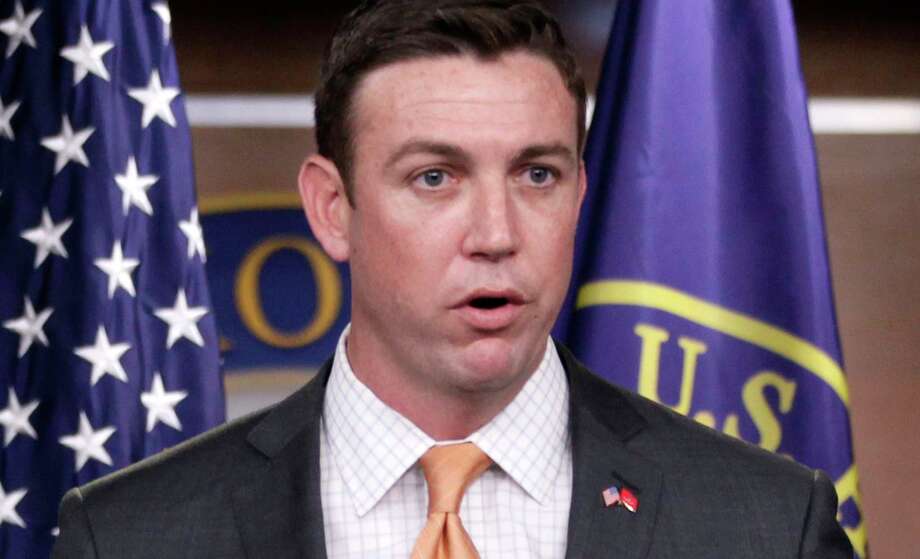 FILE - In this April 7, 2011 file photo, Rep. Duncan Hunter, R-Calif. speaks during a news conference on Capitol Hill in Washington.&nbsp; Photo: Carolyn Kaster, STF / A2011