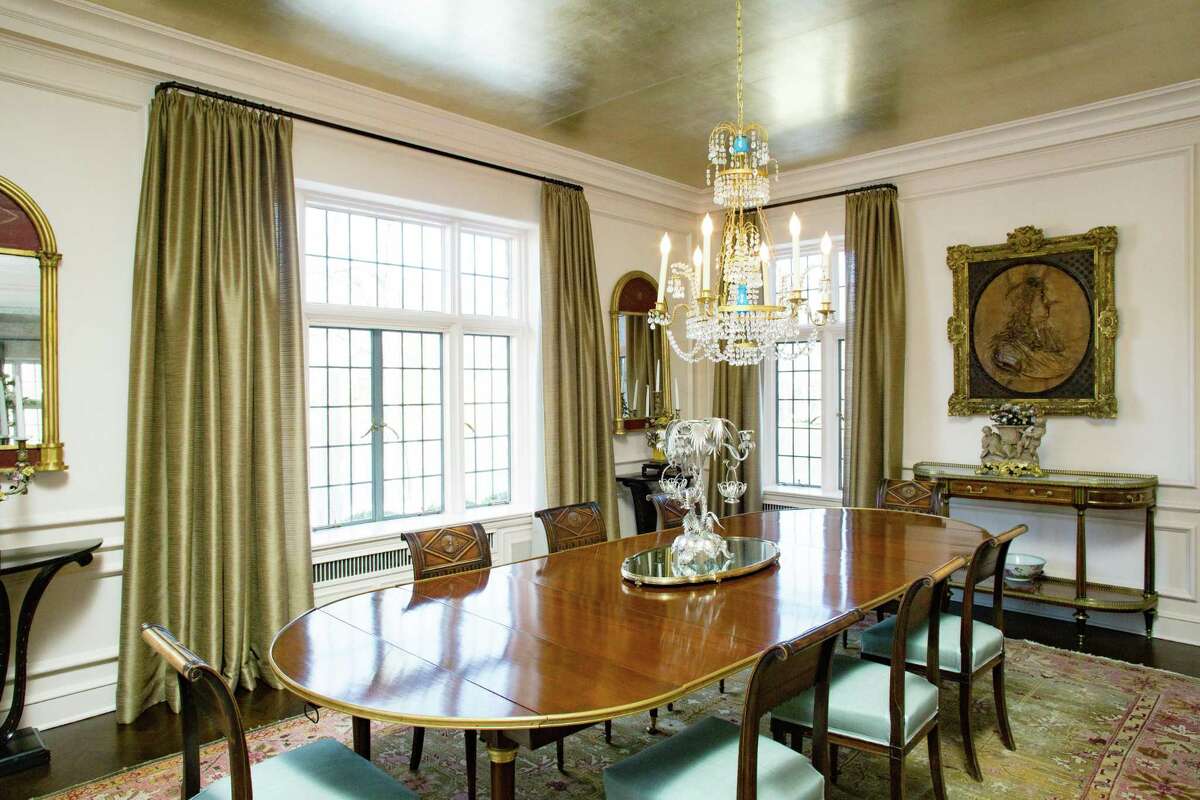 The dining room inside of Robin Kencel's home on Khakum Woods Road in Greenwich, Connecticut March 22, 2017