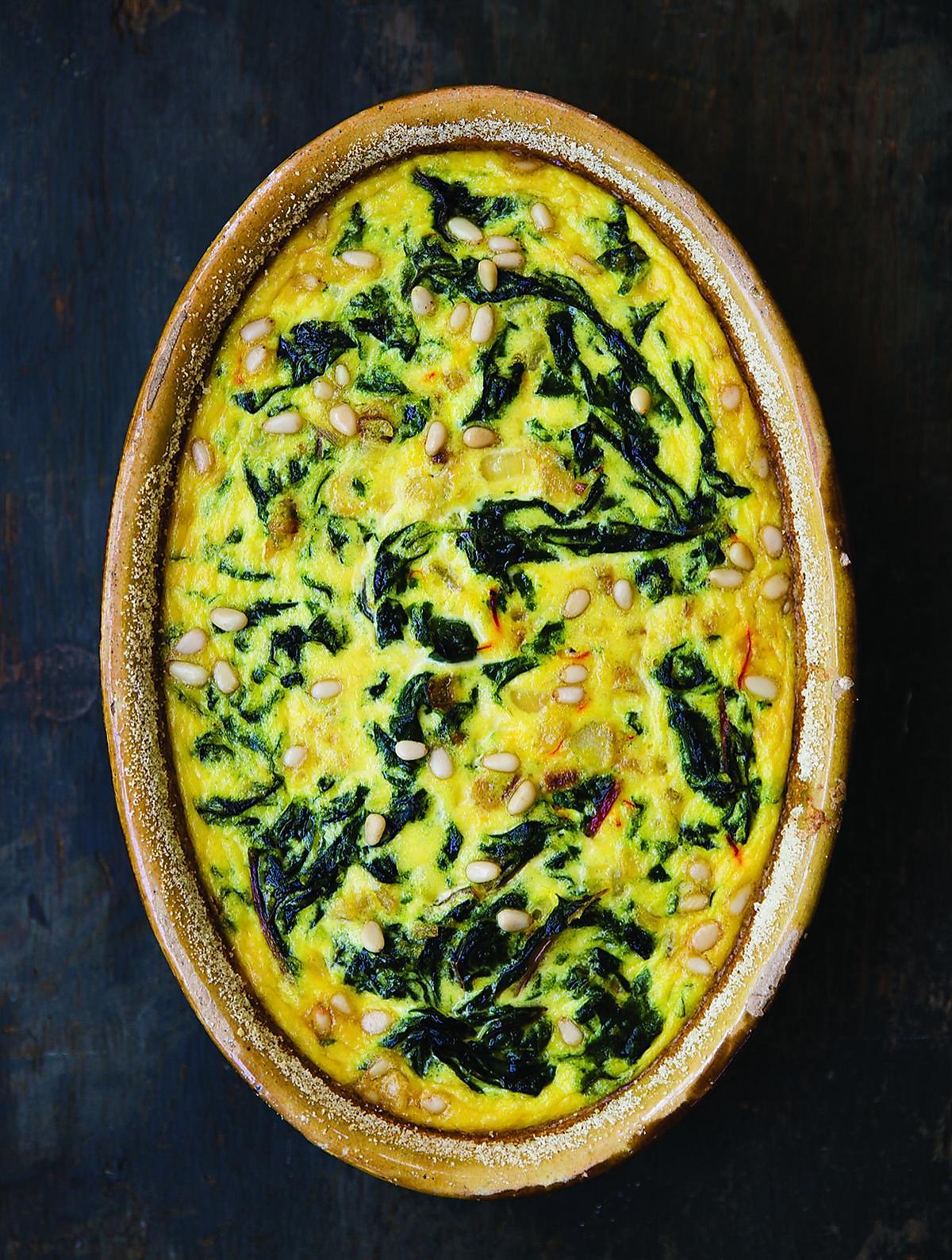 Recipe Deborah Madison’s Chard & Saffron Flan
