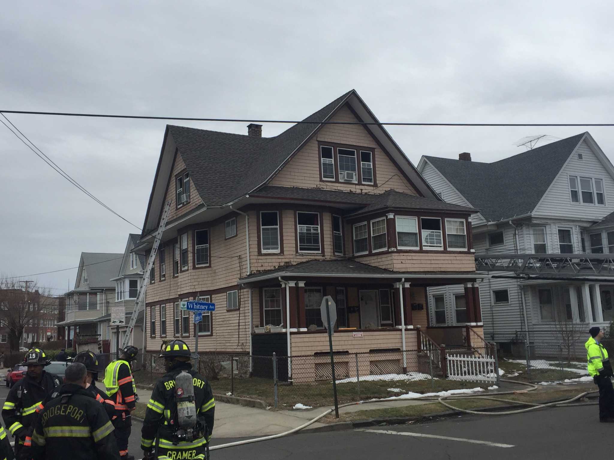 Firefighters battle Bridgeport house fire