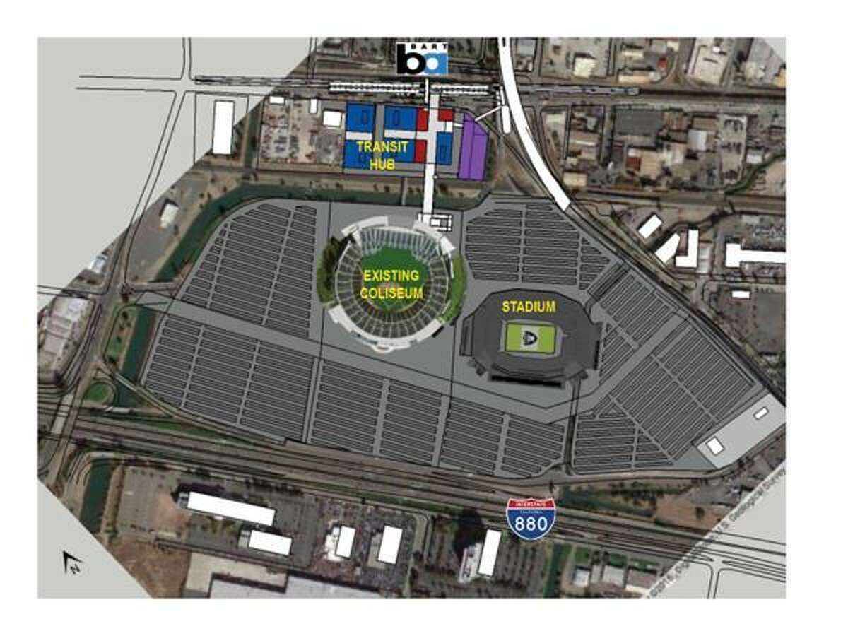A rendering of Phase Two: Stadium Constructed South of Coliseum *This Alternative assumes Arena demolished, netting 1500 additional parking spaces On March 24, 2017 the City of Oakland, Alameda County, the Lott Group and Fortress Issue Documents Outlining Strength of Local Raiders Stadium Plan. The City of Oakland, Alameda County, the Lott Group and Fortress, who have been working in concert to develop a fully-financed local stadium proposal for the Oakland Raiders, shared publicly documents detailing the strength of the Oakland plan. Oakland Mayor Libby Schaaf, City Council President Larry Reid, whose district is home to the existing Coliseum and the proposed new stadium site, Lott Group partner and former NFL quarterback Rodney Peete and Fortress Managing Director Drew McKnight plan to gather with fans, local business leaders, nearby residents and other community members to demonstrate support for the Oakland stadium plan at events planned for Saturday, March 25. This is the day before NFL owners begin a series of meetings during which they are expected to discuss, and possibly vote on Raiders’ owner Mark Davis’ request to move the team to Las Vegas.