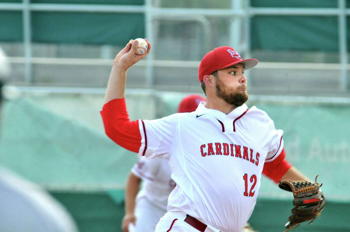 Lamar starter Carson Lance picked up the win Friday at Vincent-Beck Stadium, pitching 7.2 innings and giving up six runs and three hits to Incarnate Word. (Mike Tobias/The Enterprise)