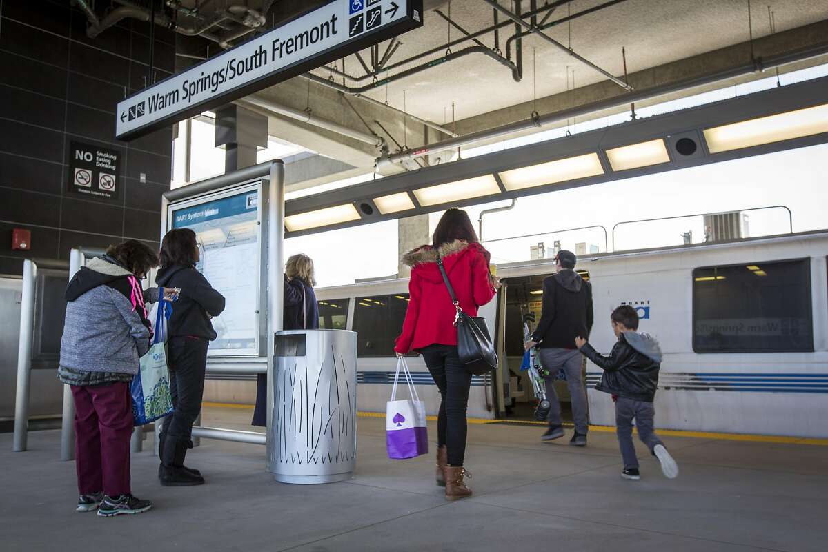 First day of service at Warm Springs BART brings local visitors