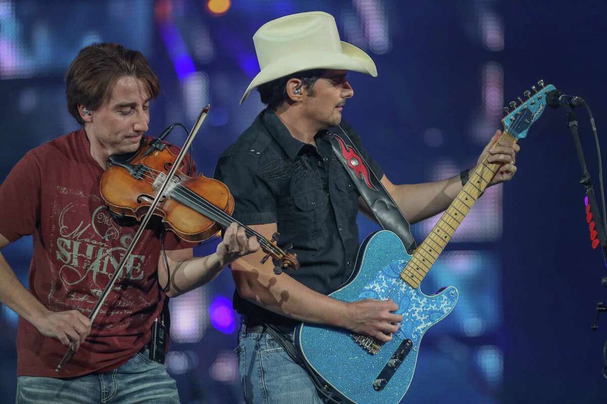 Brad Paisley performed after the Houston Livestock Show and Rodeo Super Series Championship in NRG Stadium Saturday, March 25, 2017, in Houston.