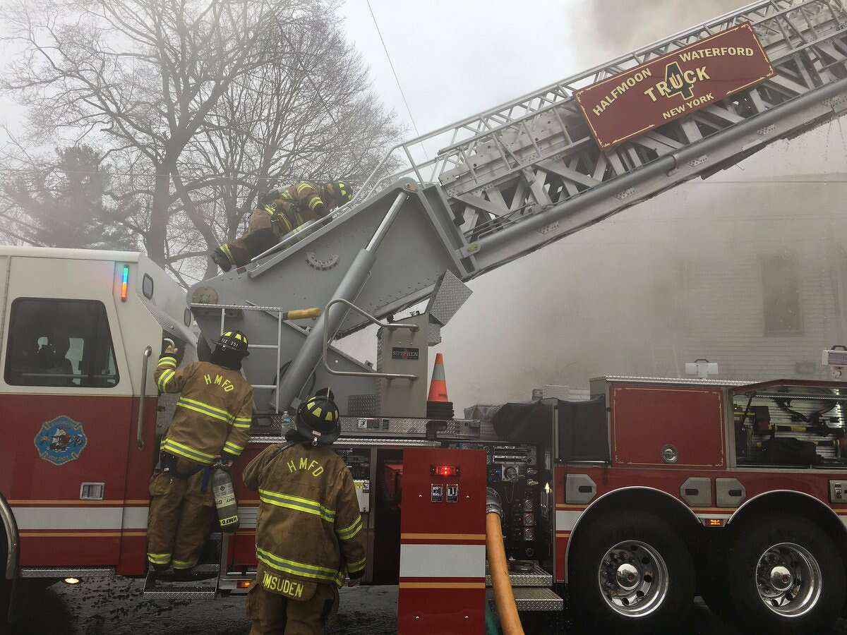 Firefighters battle flames in Waterford