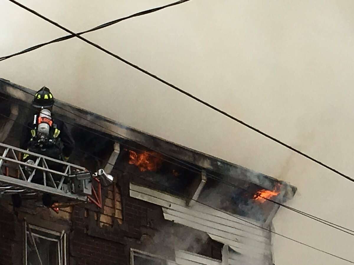 Firefighters battle flames in Waterford