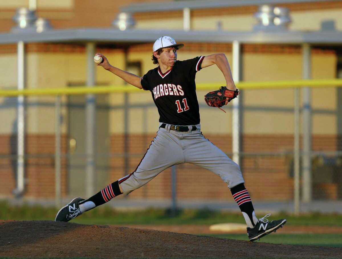 Churchill starting pitcher Nico O'Donnell thows against Steele in the Class 6A bidistrict baseball game between Churchill and Steele on Friday May 6, 2016 at Steele HS.