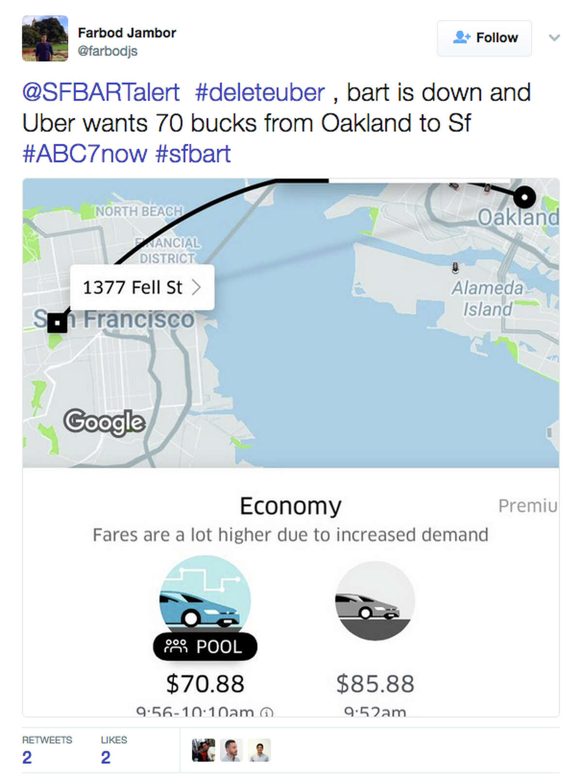 Long Distance Uber Cost - eql60u3