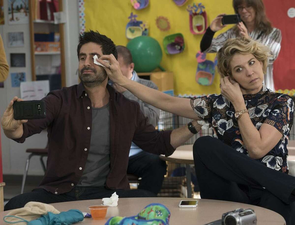Alice (Jenna Elfman) gets reacquainted with an invisible childhood friend after beginning a relationship with Ben (Stephen Schneider).