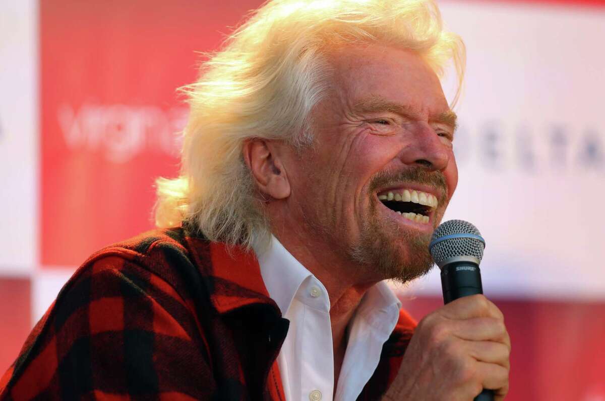 Richard Branson And Virgin Atlantic Land In Seattle